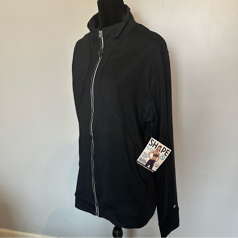 Black Bomber Jacket with High Collar and Relaxed Fit